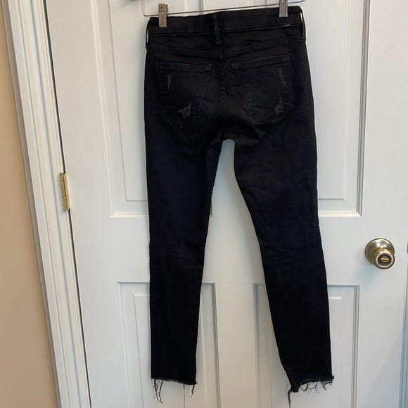 EUC Mother black skinny cropped skinny jeans 25 - Picture 8 of 16